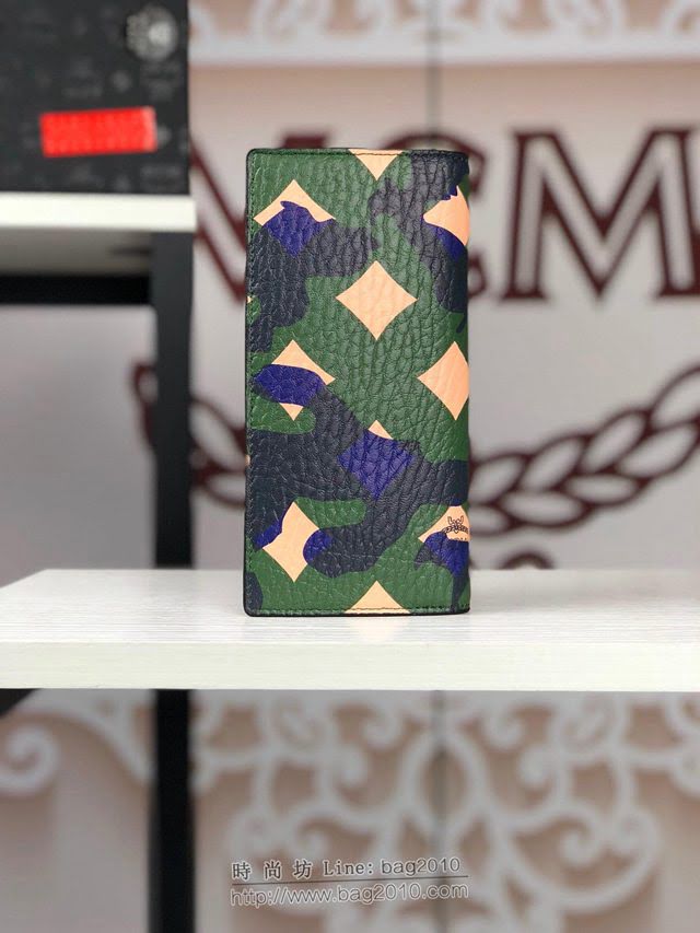 MCM錢包 原單 8020 慕尼克獅子迷彩 OTTOMAR兩折長款錢夾 MCM男士錢夾  mdmc1450